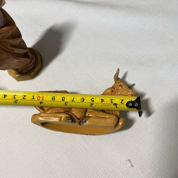 Fontanini Italy Vintage Nativity Scene with Angel & Figures & wood crèche - Picture 13 of 13